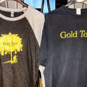 Gold Tone TWO (2) Shirt Bundle